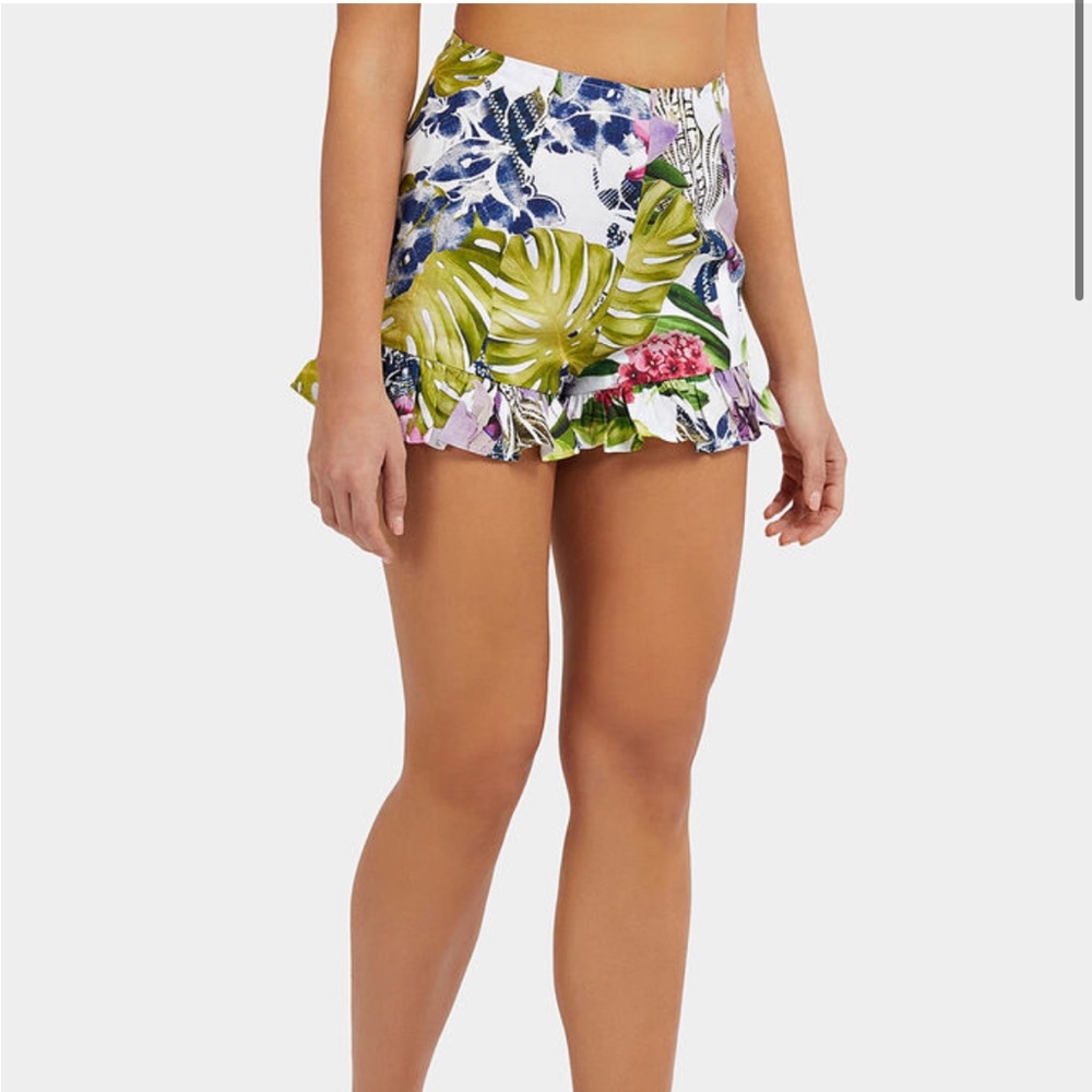 NWT Guess Mayara, Linen Floral Print, Women's, High Waist Shorts, size S